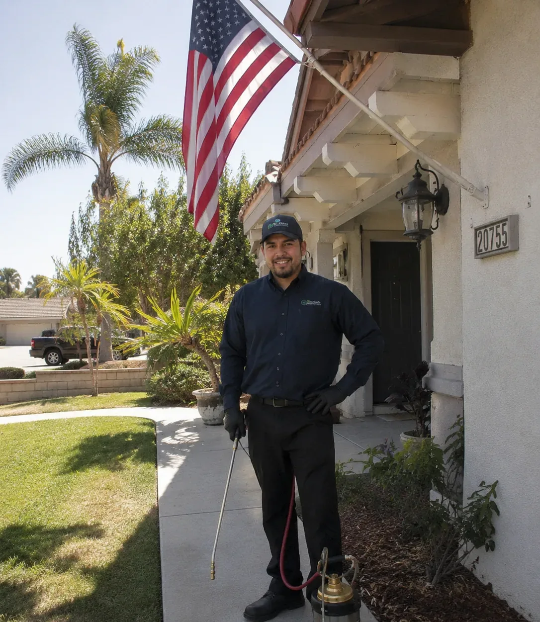 Termite inspection underway at a home in Rio Rancho, NM